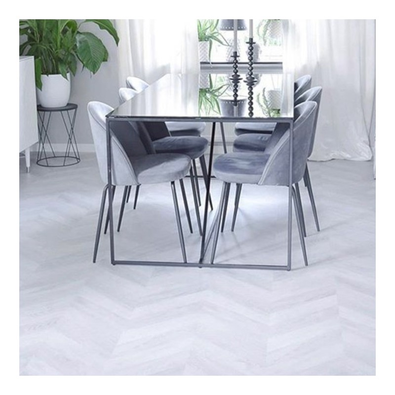 Panele podłogowe Faus Masterpieces Light Grey Chevron S180086 AC6/8mm