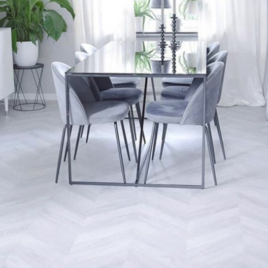 Panele podłogowe Faus Masterpieces Light Grey Chevron S180086 AC6/8mm