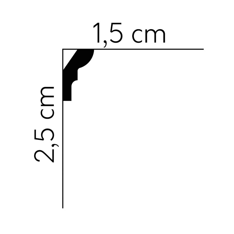 Listwy sufitowe Mardom Decor MDB180 25mm