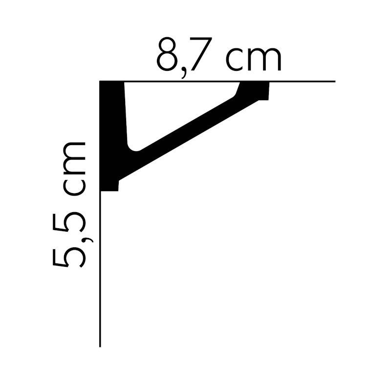 Listwy sufitowe Mardom Decor MDB132 55mm-2