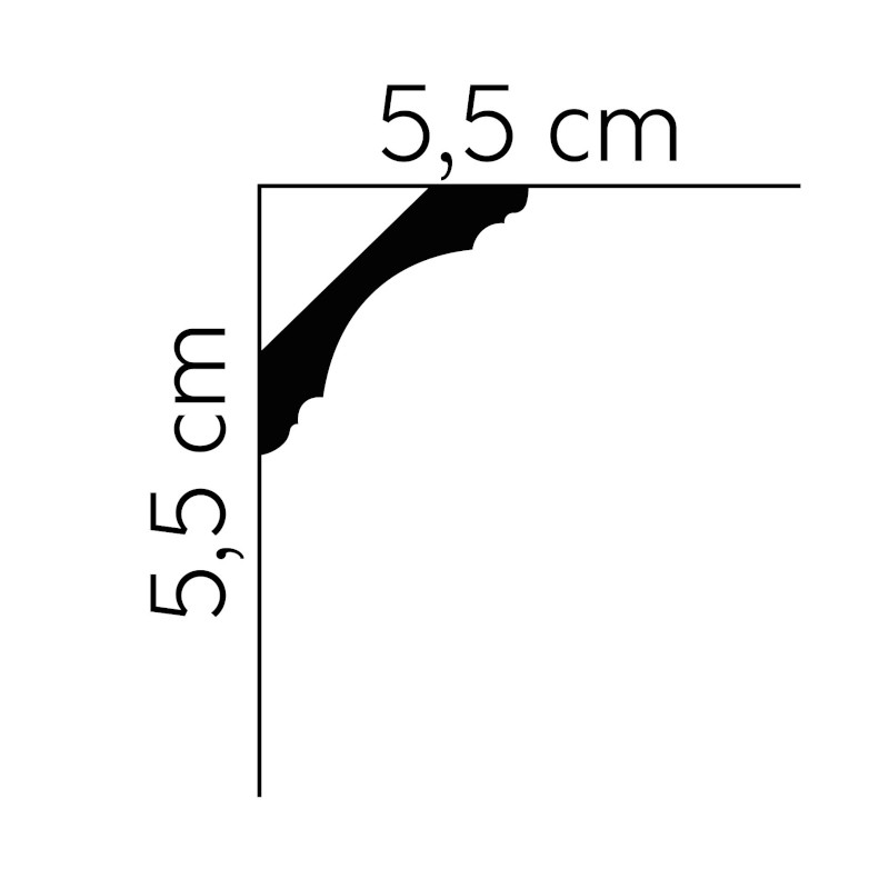 Listwy sufitowe Mardom Decor MDB167 55mm-2