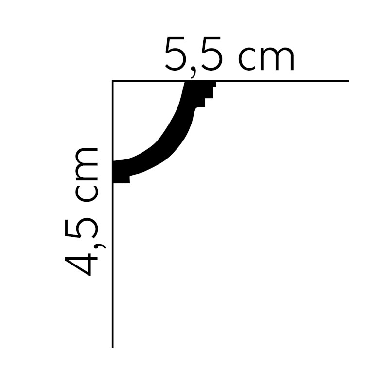 Listwy sufitowe Mardom Decor MDB063 45mm