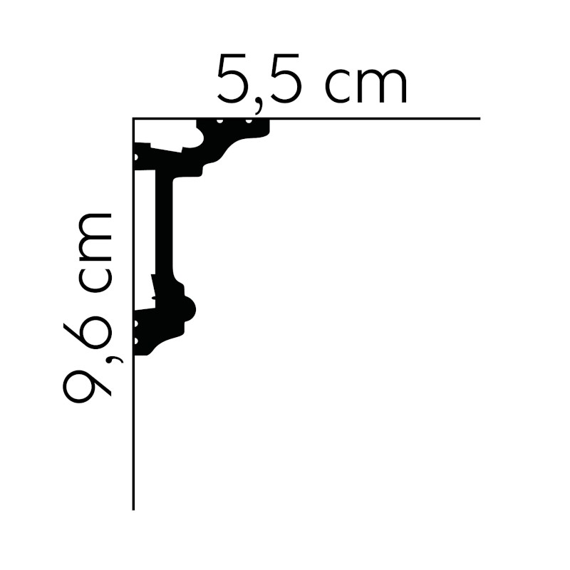 Listwy sufitowe Mardom Decor MD137 96mm-2