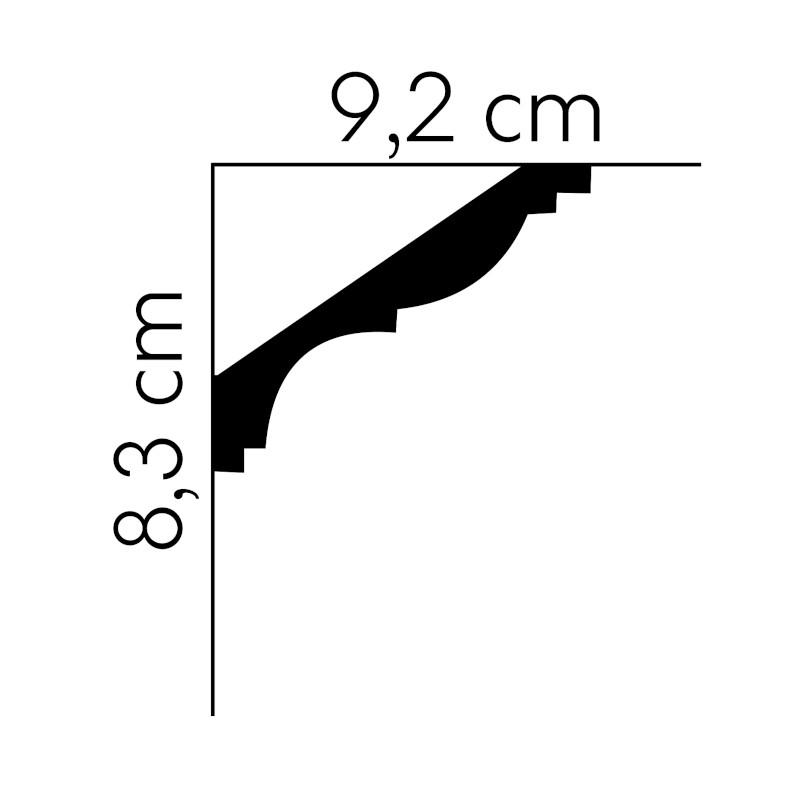 Listwy sufitowe Mardom Decor MDB117 83mm-2