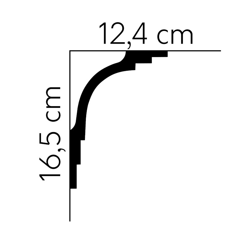 Listwy sufitowe Mardom Decor MDB104 165mm