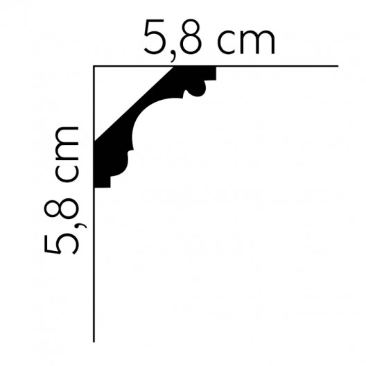 Listwy sufitowe Mardom Decor MDA005 58mm