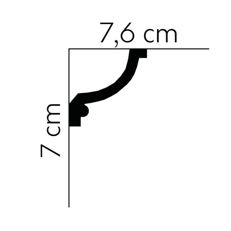 Listwy sufitowe Mardom Decor MDA121 70mm