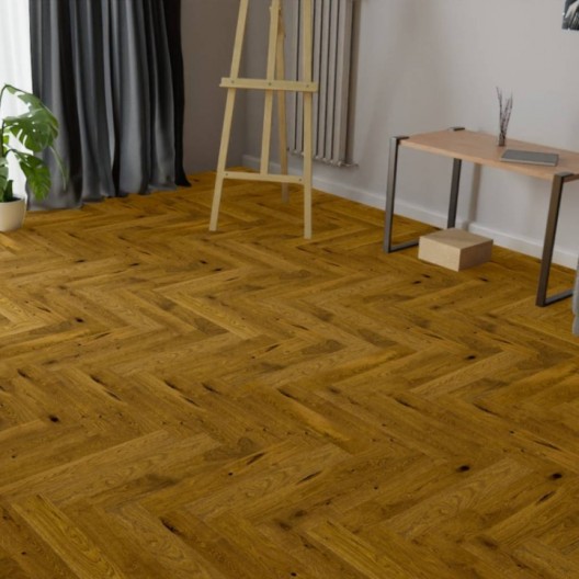 Podłoga drewniana Barlinek Classico Line Jodła Klasyczna Dąb Brown Sugar 110 1WC000030 14mm
