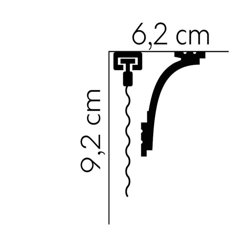 Listwy karniszowe Mardom Decor MD111 92mm