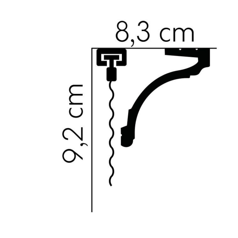 Listwy karniszowe Mardom Decor MD161 92mm