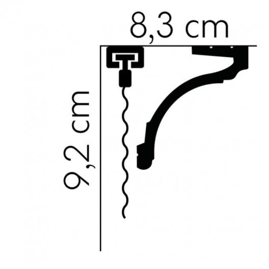 Listwy karniszowe Mardom Decor MD161 92mm
