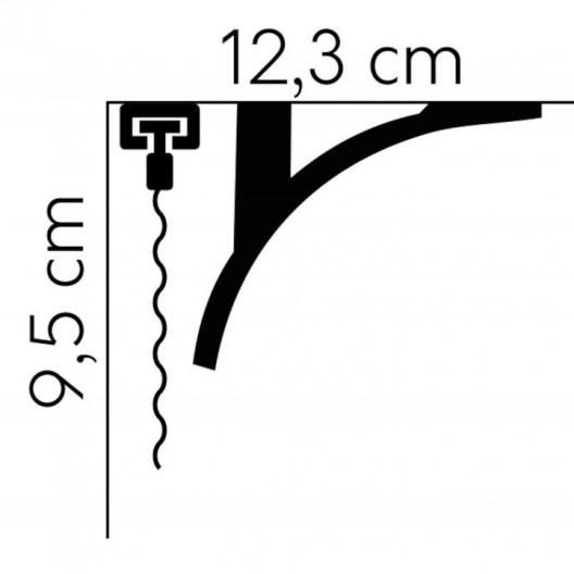 Listwy karniszowe Mardom Decor QL011 95mm