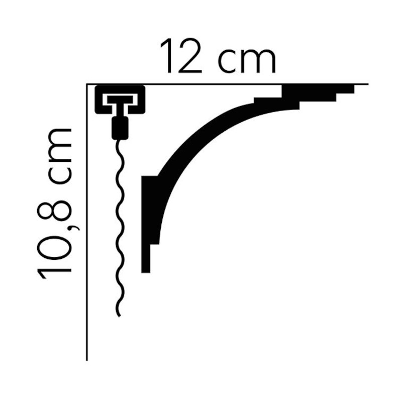 Listwy karniszowe Mardom Decor MD105 108mm