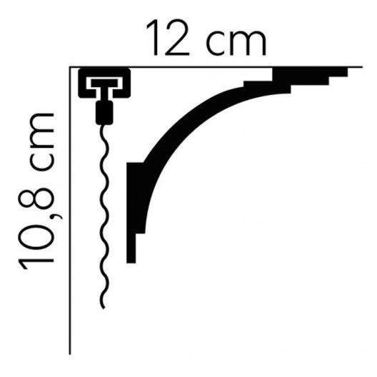 Listwy karniszowe Mardom Decor MD105 108mm