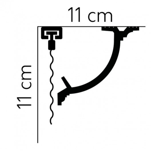 Listwy karniszowe Mardom Decor QL027 110mm