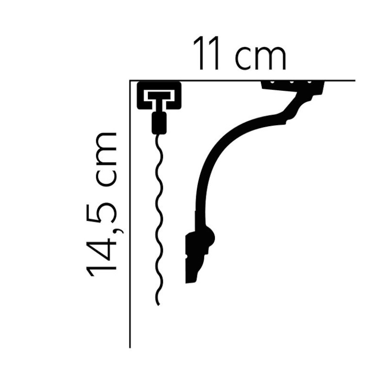 Listwy karniszowe Mardom Decor MD156 145mm