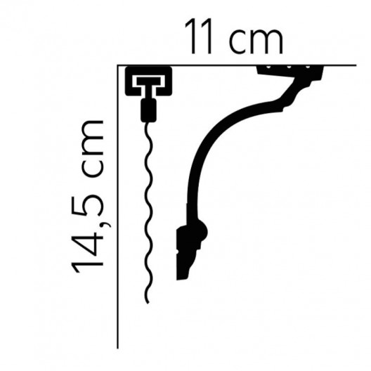 Listwy karniszowe Mardom Decor MD156 145mm