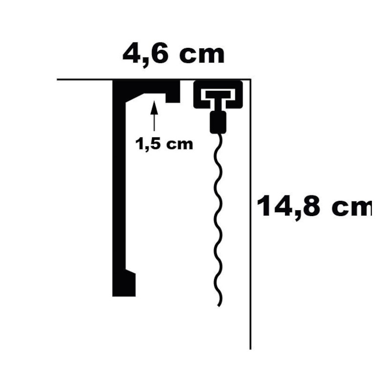 Listwy karniszowe Mardom Decor QL036 148mm