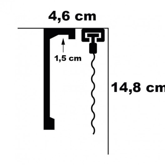 Listwy karniszowe Mardom Decor QL036 148mm