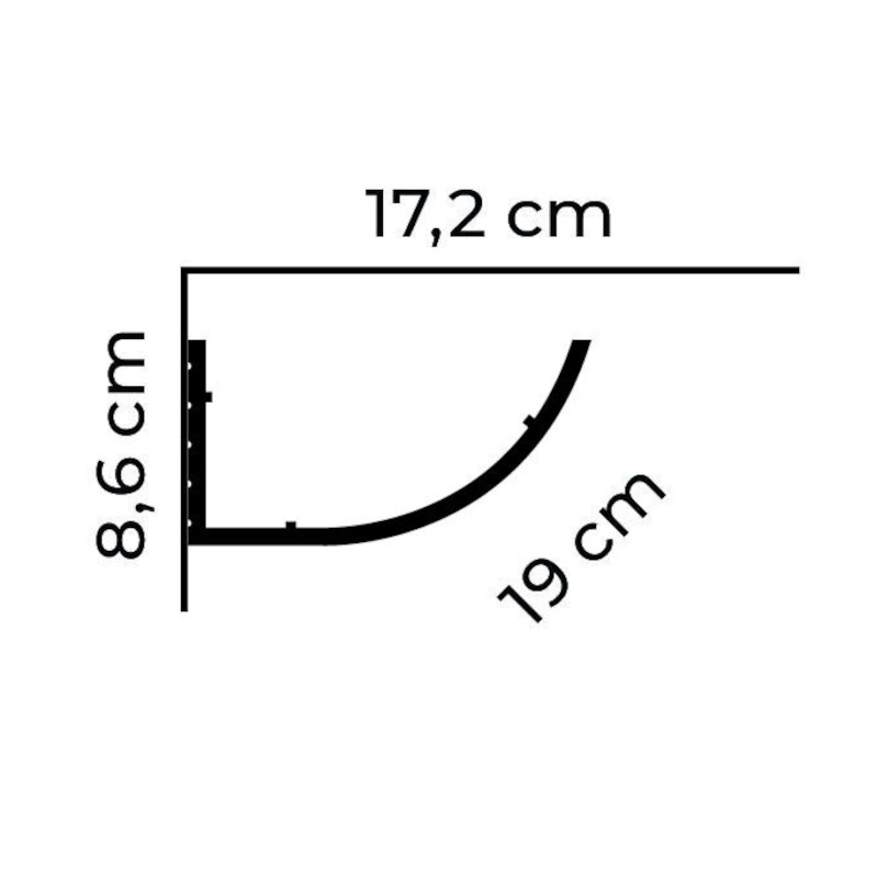 Listwy oświetleniowe Mardom Decor MD362 86mm