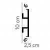 Listwy oświetleniowe Mardom Decor QL017 100mm