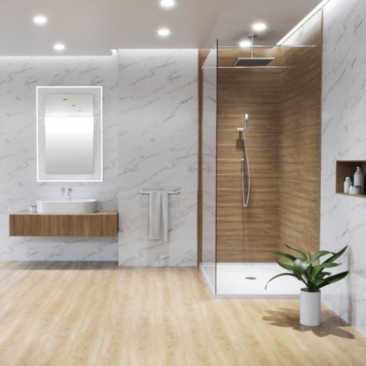 Panele podłogowe Faus Industry Tiles Statuario Marble S179677 AC6/8mm