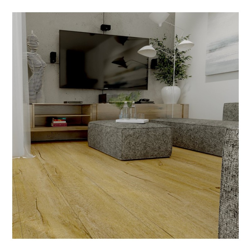 Panele winylowe GlobalWood LX HAUSYS Crack Oak 7803 23/33 6mm