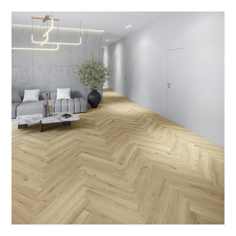Panele winylowe Joka Herringbone Oak Cream 6702 23/33/42 2,5mm