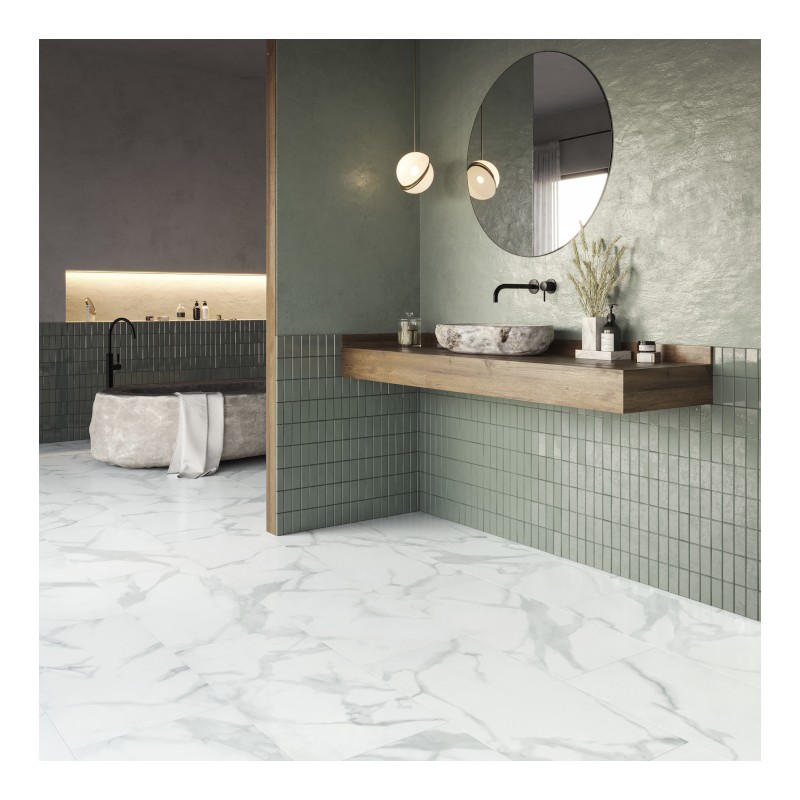 Panele winylowe Invictus Primus Click Pure Marble Snow 01 5mm