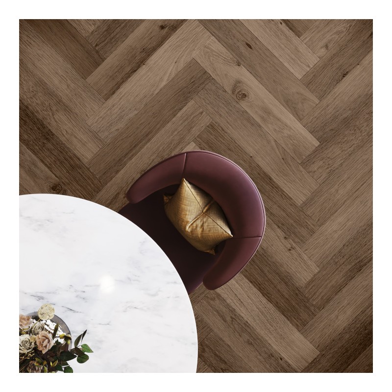 Panele winylowe Invictus Maximus Click HB Highland Oak Chocolate 42 6mm