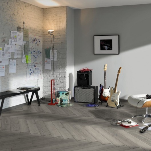 Panele podłogowe Parador TrendTime 3 Dąb Studioline jasnoszary 1747865 AC4/8mm