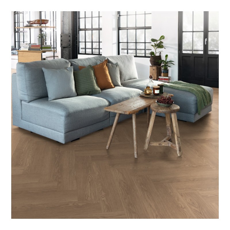 Panele podłogowe Egger NatureSense Herringbone Dąb Baronia brązowy EL2134 8mm