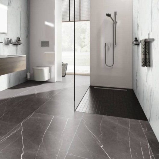 Panele winylowe Classen Ceramin Tiles Carrara vained white 57604 3mm
