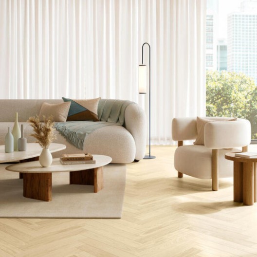Podłoga drewniana BerryAlloc Parqwood Herringbone Oak Calm Nude 9,5mm