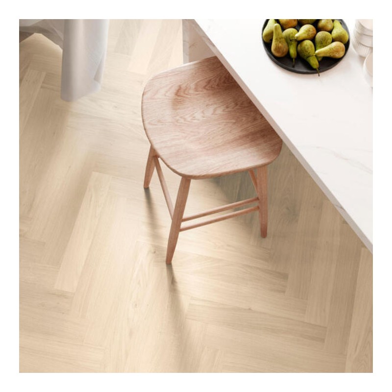 Podłoga drewniana BerryAlloc Parqwood Herringbone Oak Calm Albatre 9,5mm