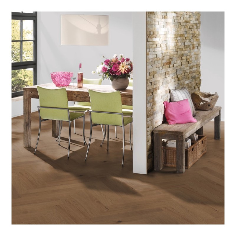 Panele hybrydowe Ter Hürne Hywood Herringbone OLIO Dąb Yasuni 11mm