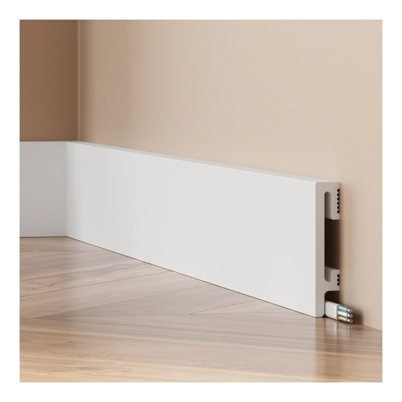 Listwa przypodłogowa Premium Floor DuroFit PF081 biała