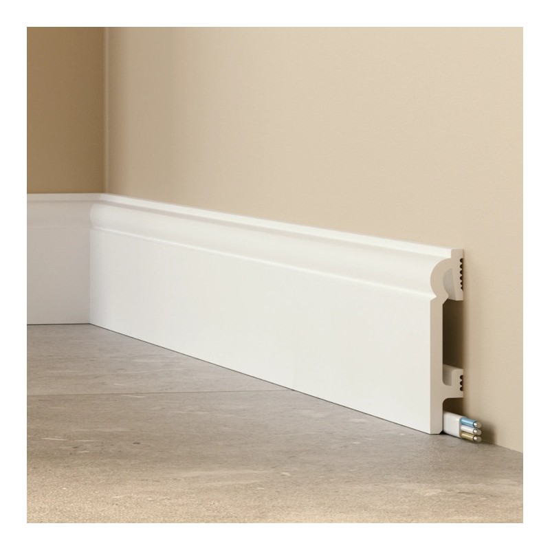 Listwa przypodłogowa Premium Floor DuroFit PF082 biała