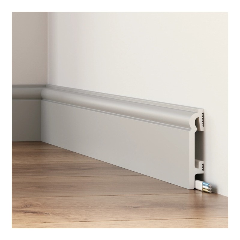 Listwa przypodłogowa Premium Floor DuroFit PF082G szara