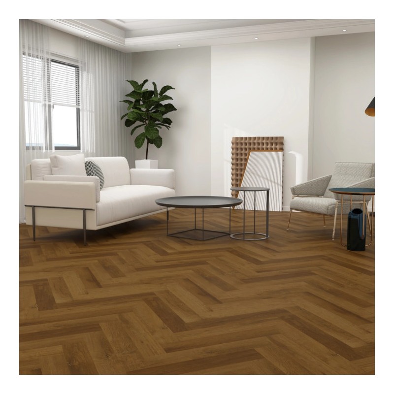 Panele winylowe AB Premium Jodełka z podkładem Dąb Ducale 6mm