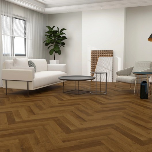 Panele winylowe AB Premium Jodełka z podkładem Dąb Ducale 6mm