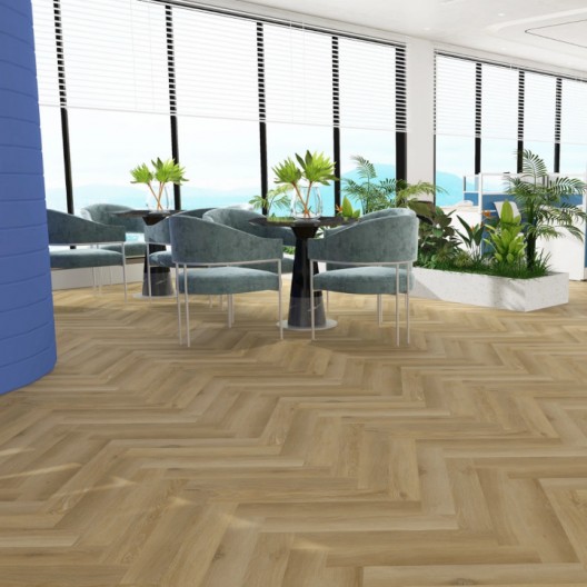Panele winylowe AB Premium Jodełka z podkładem Dąb Mondragone 6mm