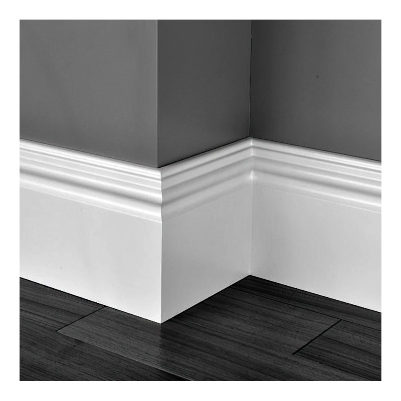 Listwa przypodłogowa Lagrus Luwr 150 150mm biała