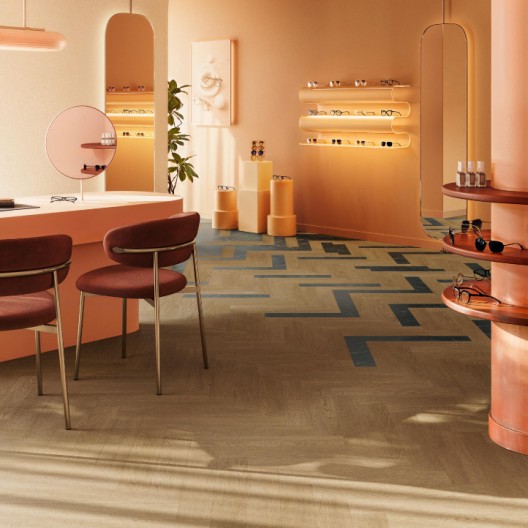 Panele winylowe BerryAlloc Spirit Soul Rigid Click 55 Herringbone Dąb Aria 60002406 6mm