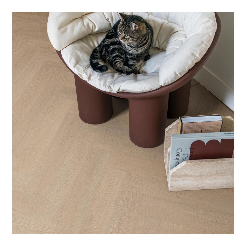 Panele winylowe BerryAlloc Spirit Soul Rigid Click 55 Herringbone Dąb Luna 60002405 6mm