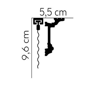 Listwy karniszowe Mardom Decor MD137 96mm