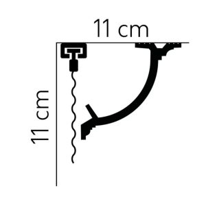 Listwy karniszowe Mardom Decor QL027 110mm