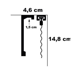Listwy karniszowe Mardom Decor QL036 148mm