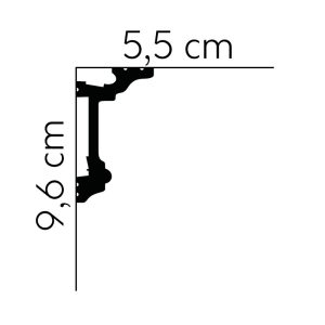 Listwy sufitowe Mardom Decor MD137 96mm